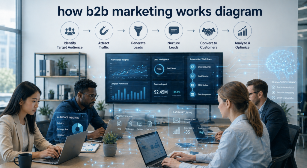 b2b marketing strategy concept