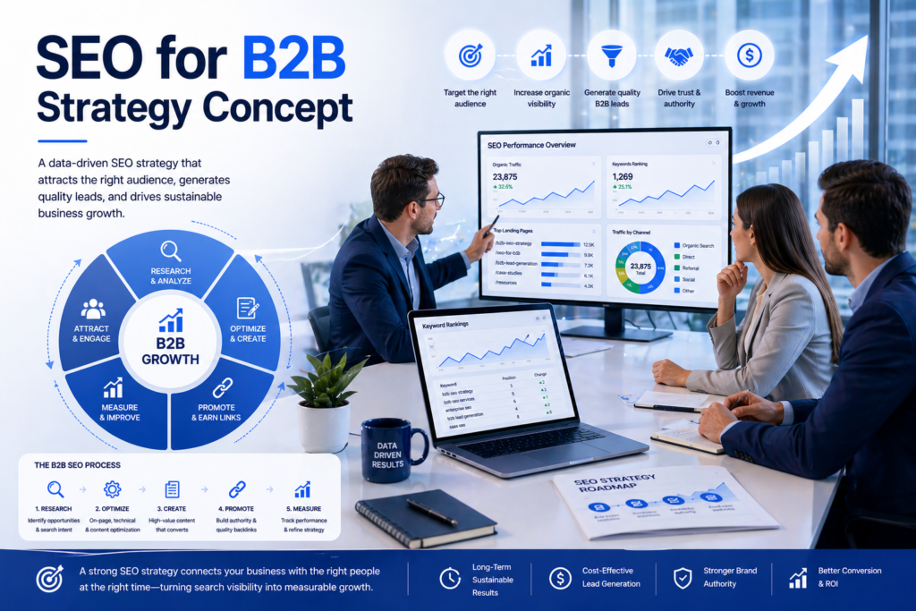 seo for b2b strategy concept